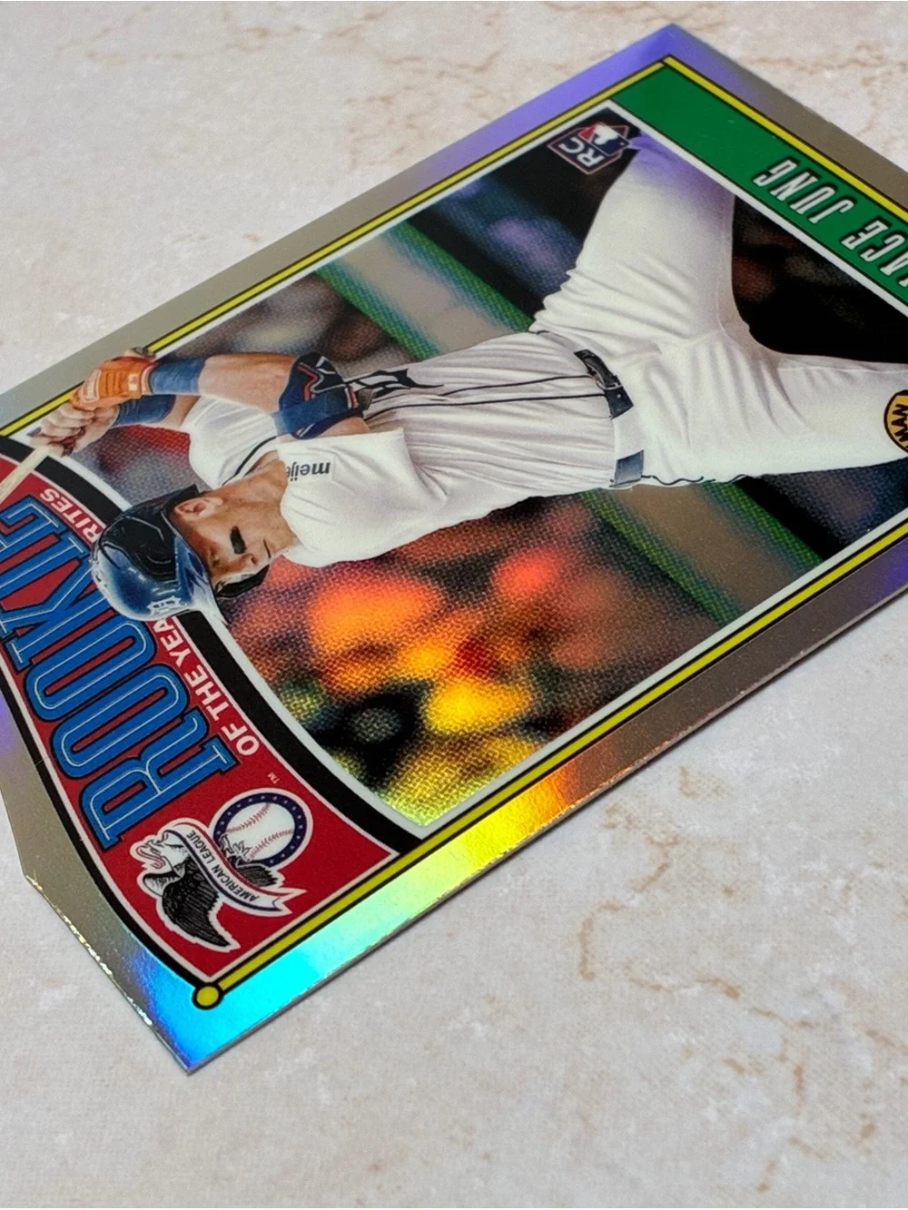 Jace Jung Rookie Die-Cut Refractor baseball card
